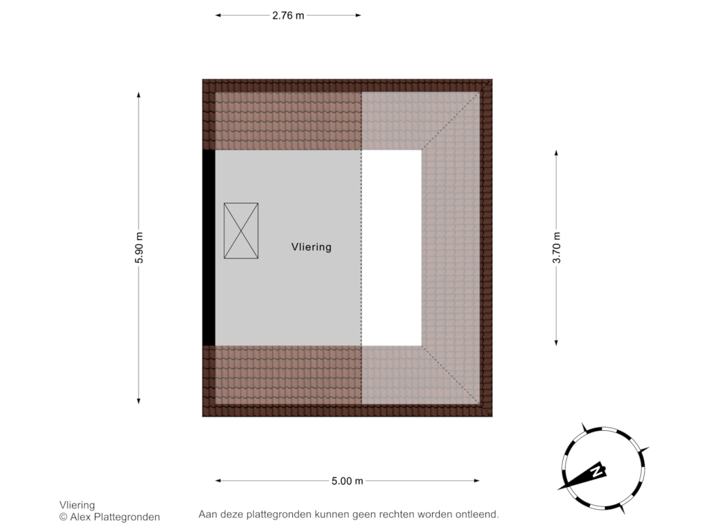 View floorplan of Vliering of Jonkerlaan 71