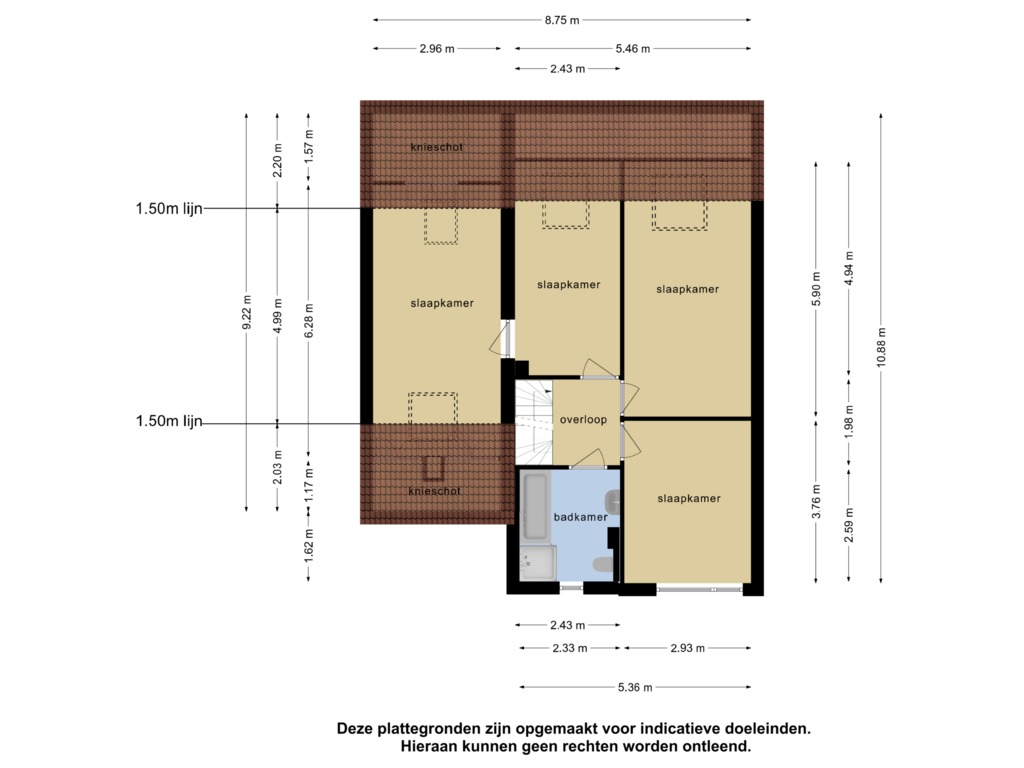 Bekijk plattegrond van 1e verdieping van Achillesburg 34