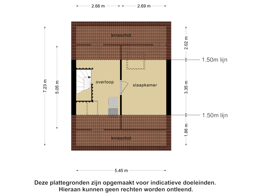 Bekijk plattegrond van 2e verdieping van Achillesburg 34