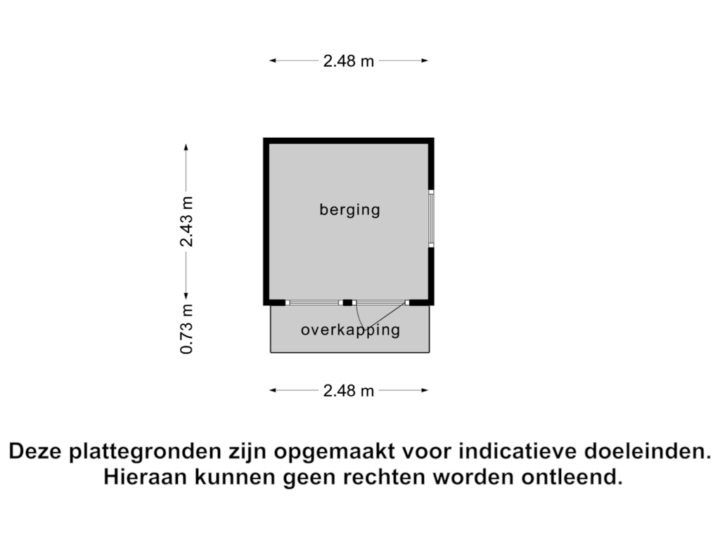 Bekijk plattegrond van Berging van Achillesburg 34