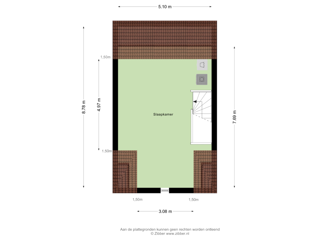 View floorplan of Tweede Verdieping of Struisgras 3