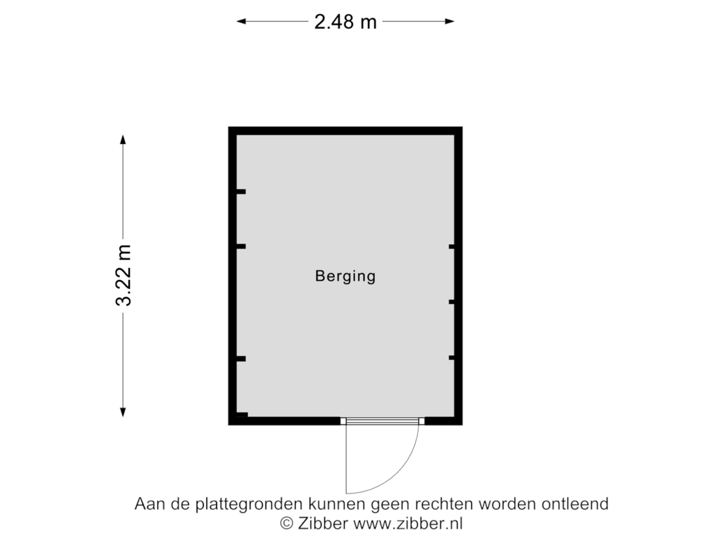 View floorplan of Berging of Struisgras 3