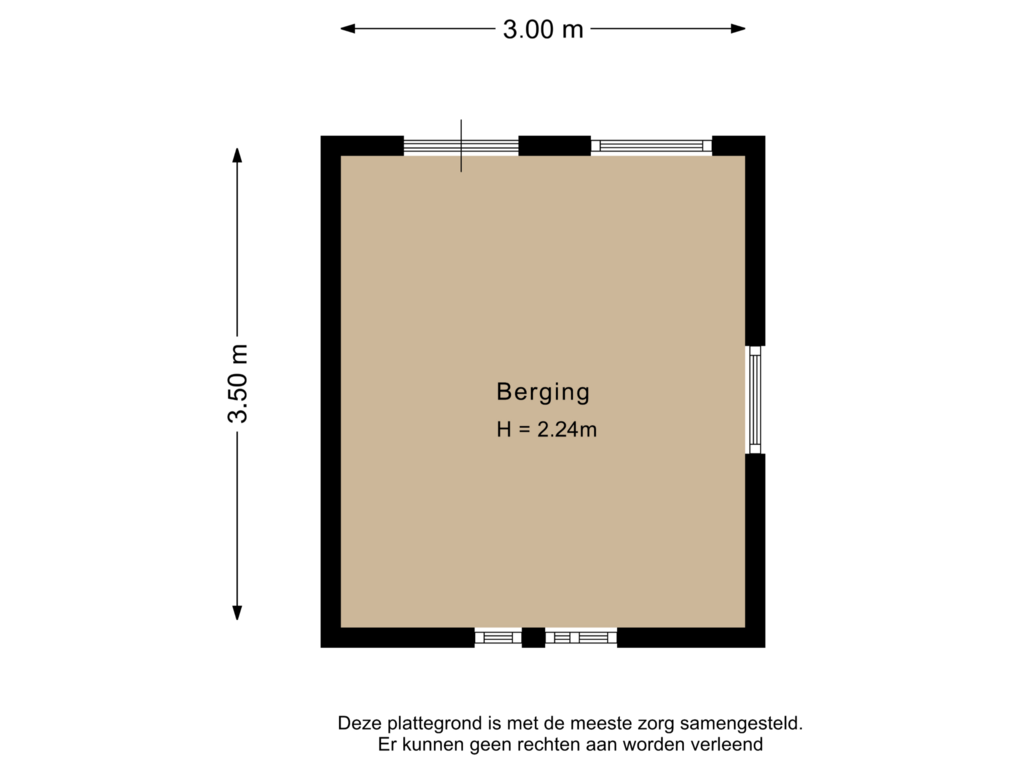 Bekijk plattegrond van Berging van Capelsedreef 26