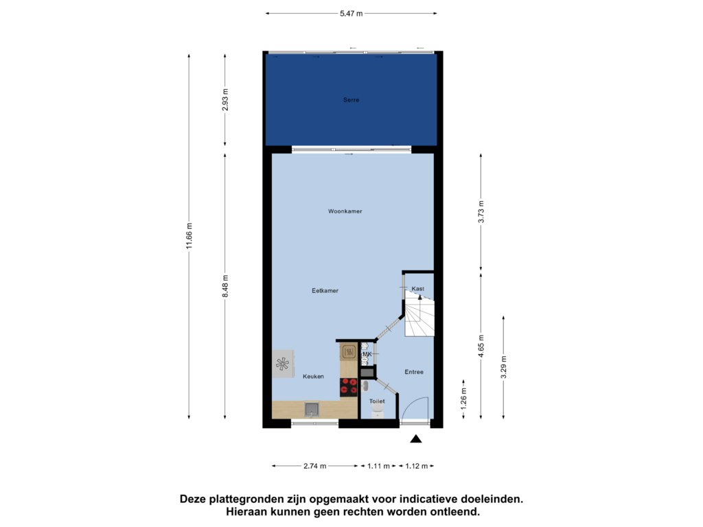 View floorplan of Begane Grond of Clara Visserstraat 125