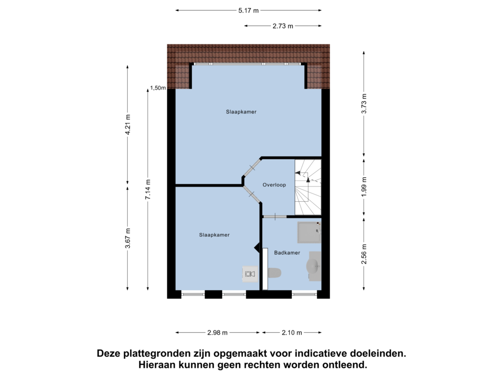 View floorplan of Eerste Verdieping of Clara Visserstraat 125