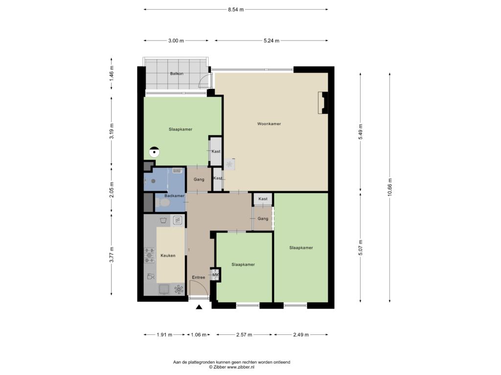 Bekijk plattegrond van Appartement van Van Ruusbroecstraat 89