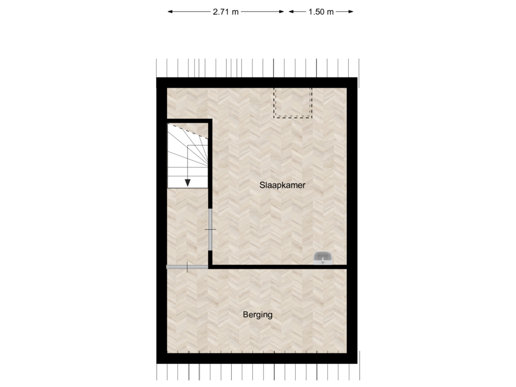 View floorplan of Tweede verdieping of Eems 47