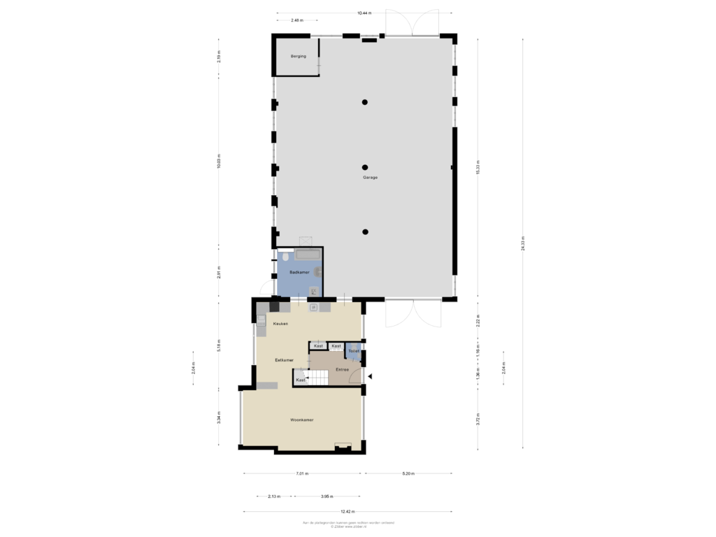 View floorplan of Begane Grond of Bleekveld 10