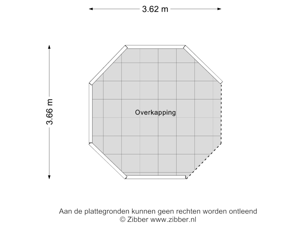 View floorplan of Overkapping of Weseperweg 56