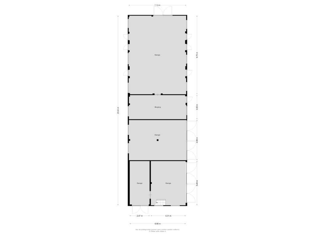 View floorplan of Garage of Weseperweg 56