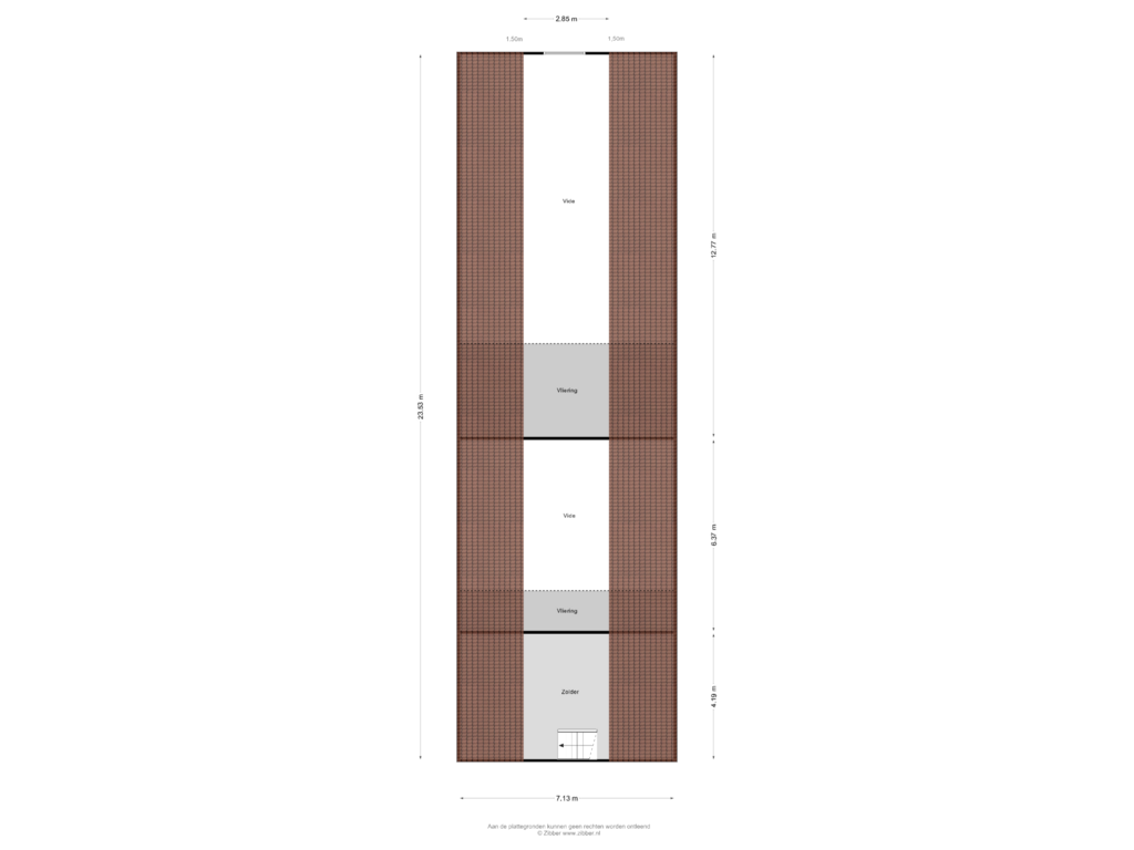 View floorplan of Zolder of Weseperweg 56