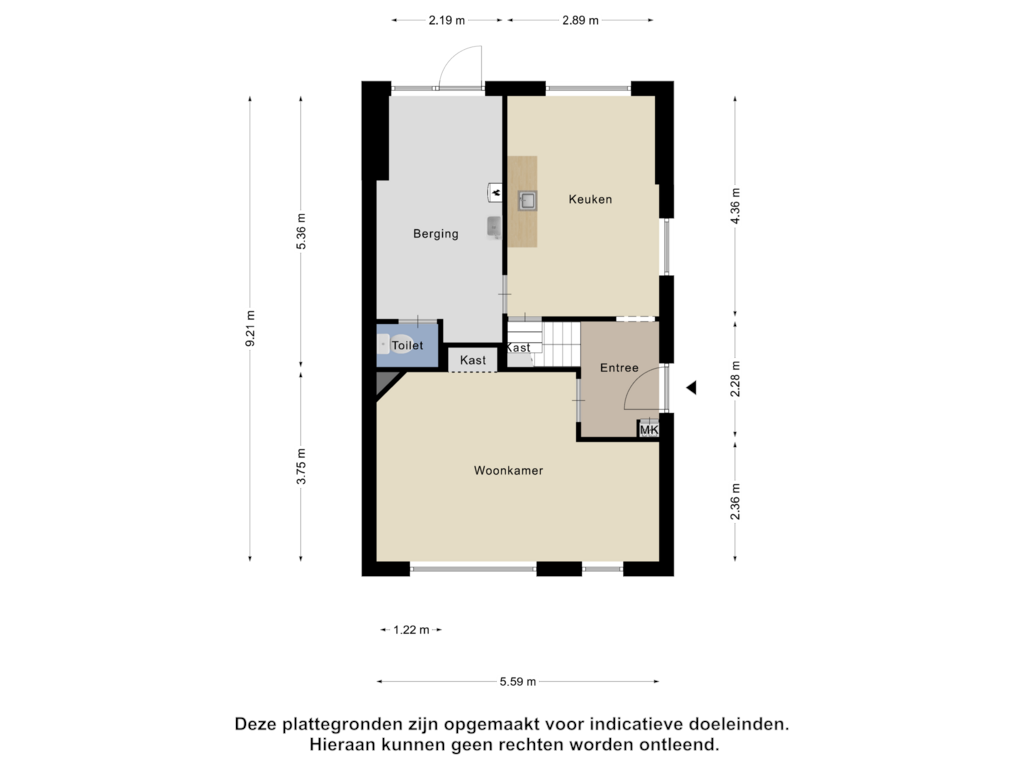 Bekijk plattegrond van Begane Grond van Burgemeester Juckemastraat 15