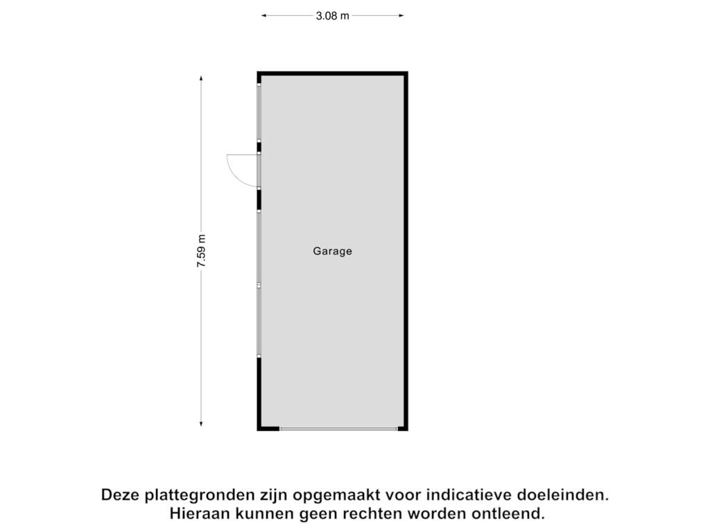 Bekijk plattegrond van Garage van Burgemeester Juckemastraat 15