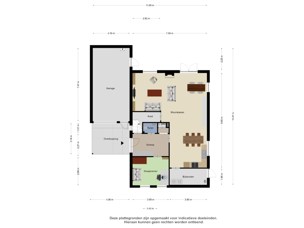 Bekijk plattegrond van Begane Grond van Dorsing 24