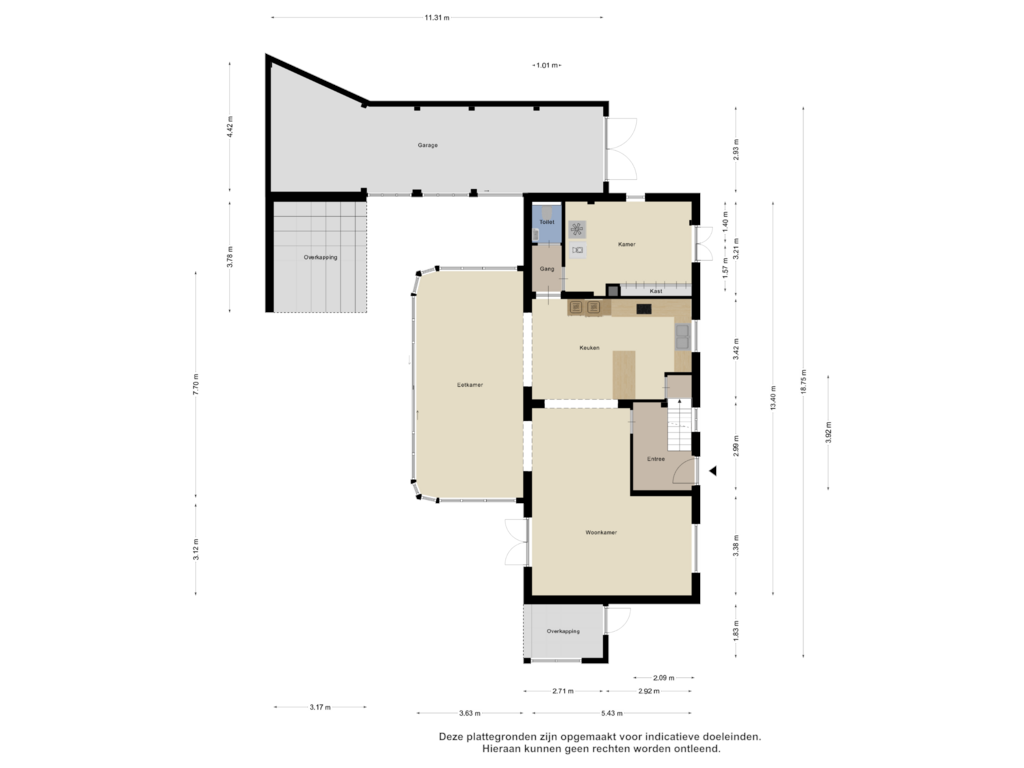 Bekijk plattegrond van Begane Grond van Willem Prinzenstraat 29