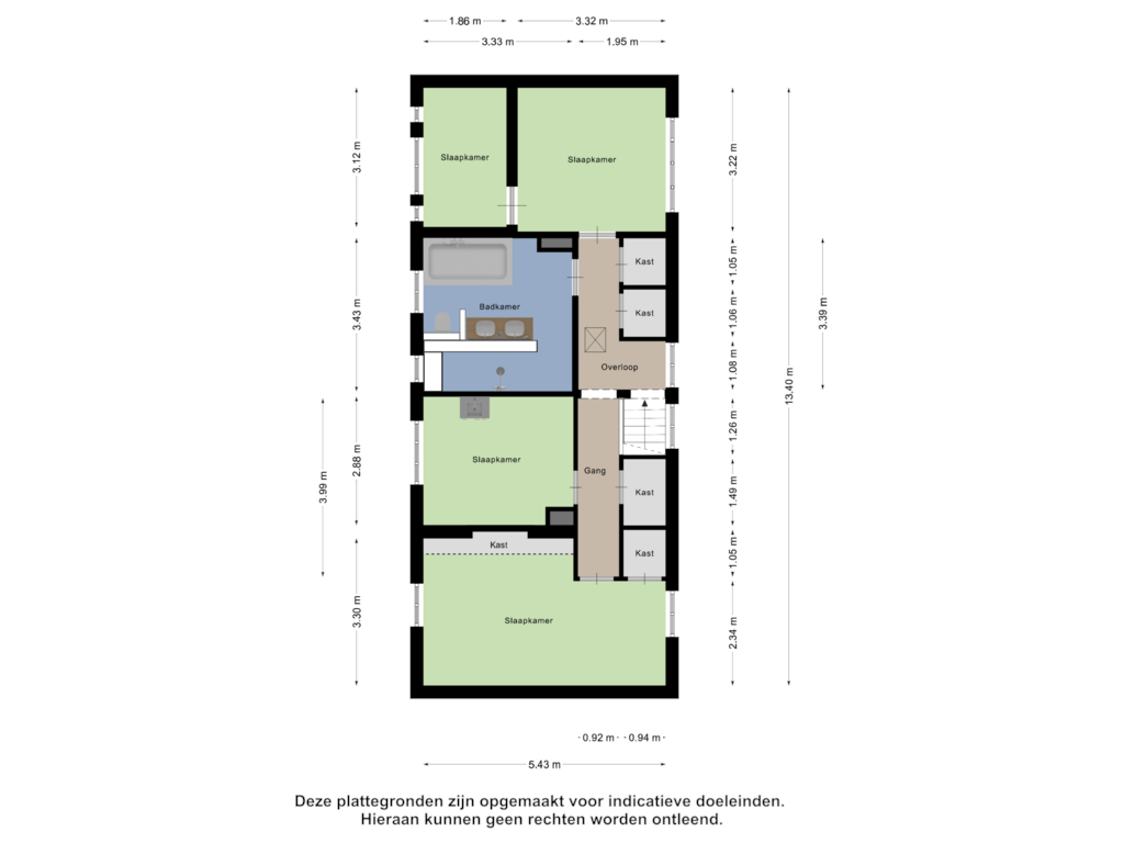 Bekijk plattegrond van Eerste Verdieping van Willem Prinzenstraat 29