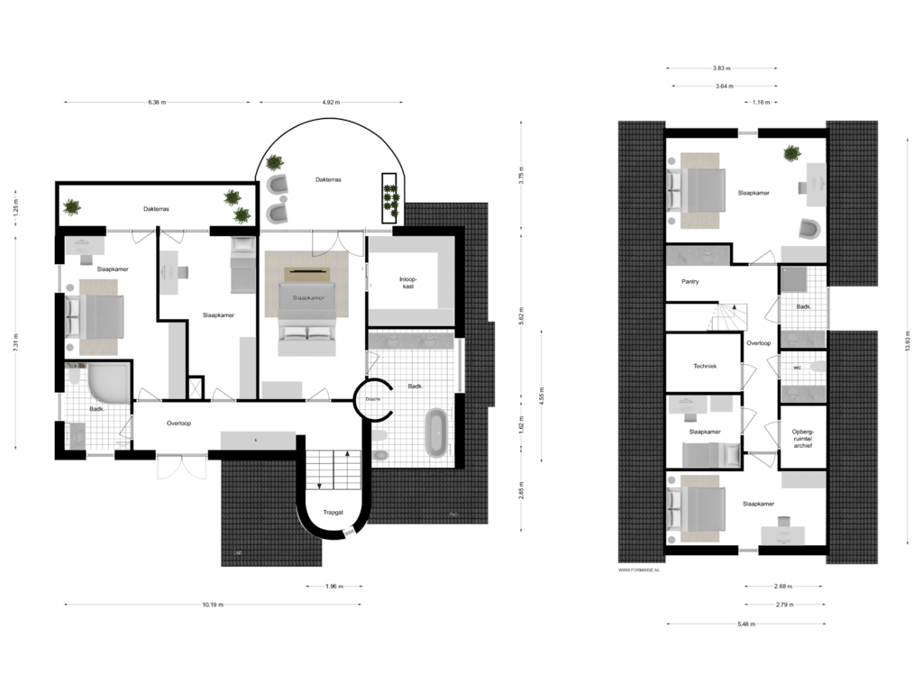 Bekijk plattegrond van 1e VERDIEPING van Amsteldijk Zuid 79-B