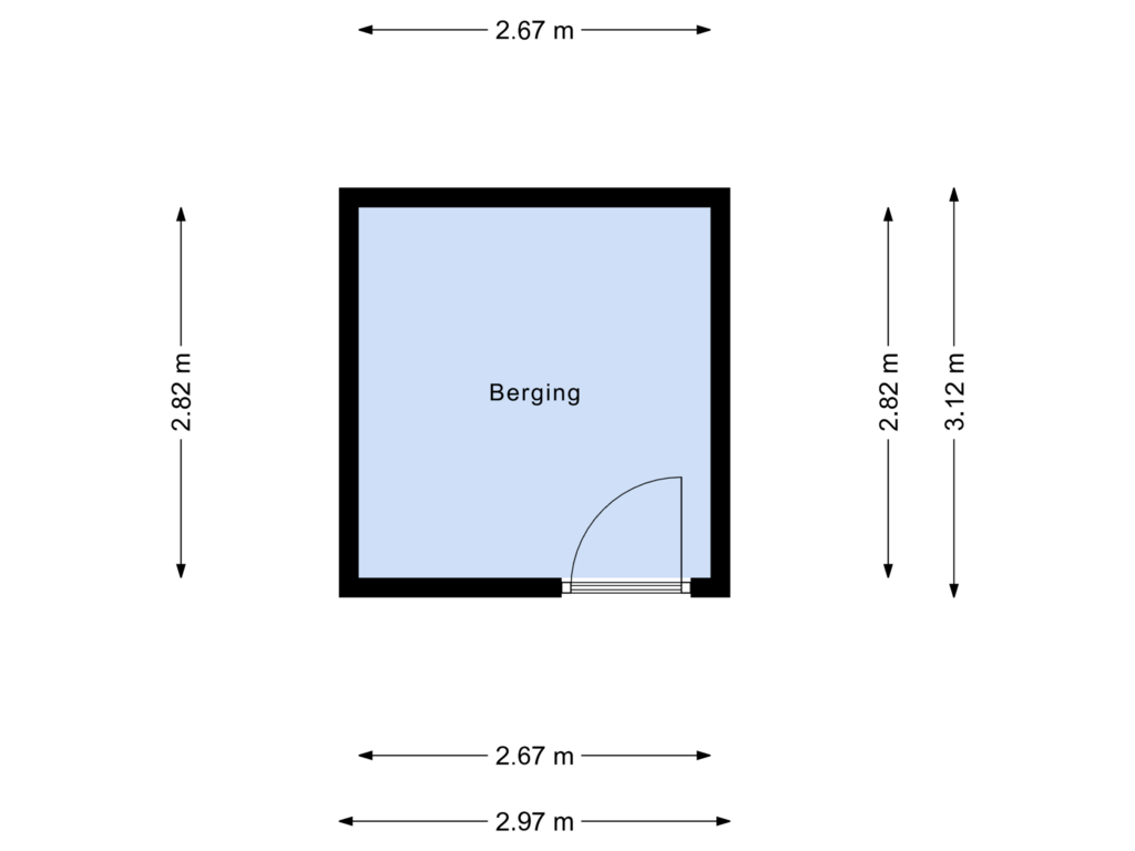 View floorplan of Berging of Kardeel 41