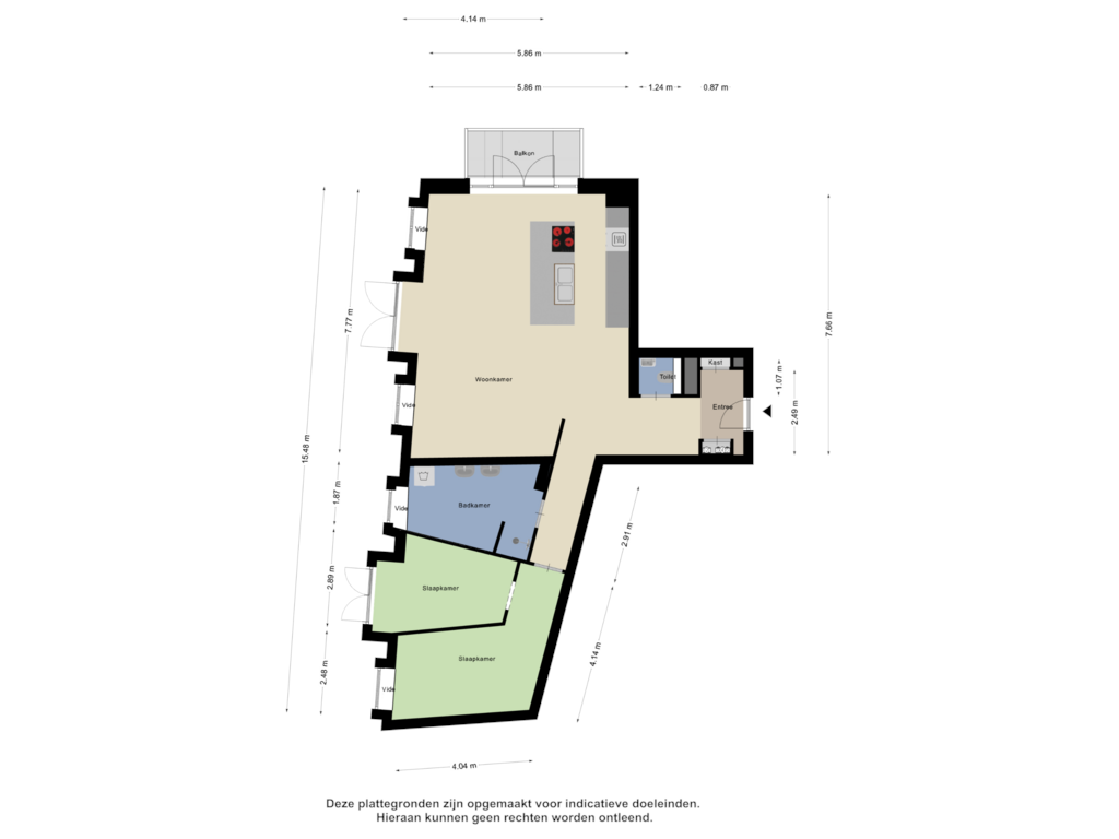 Bekijk plattegrond van Appartement van Noordkade 21