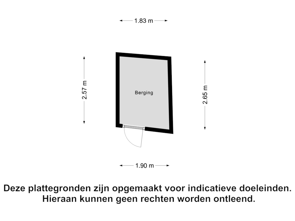 Bekijk plattegrond van Berging van Noordkade 21