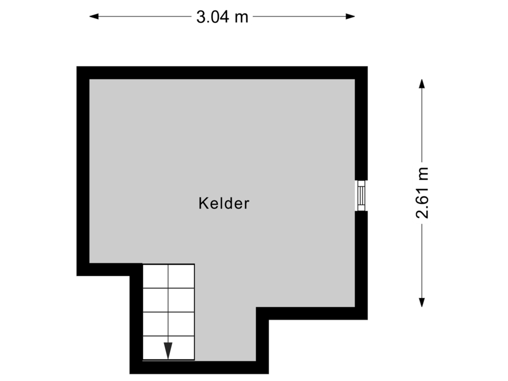 View floorplan of Kelder of Leggeloo 38