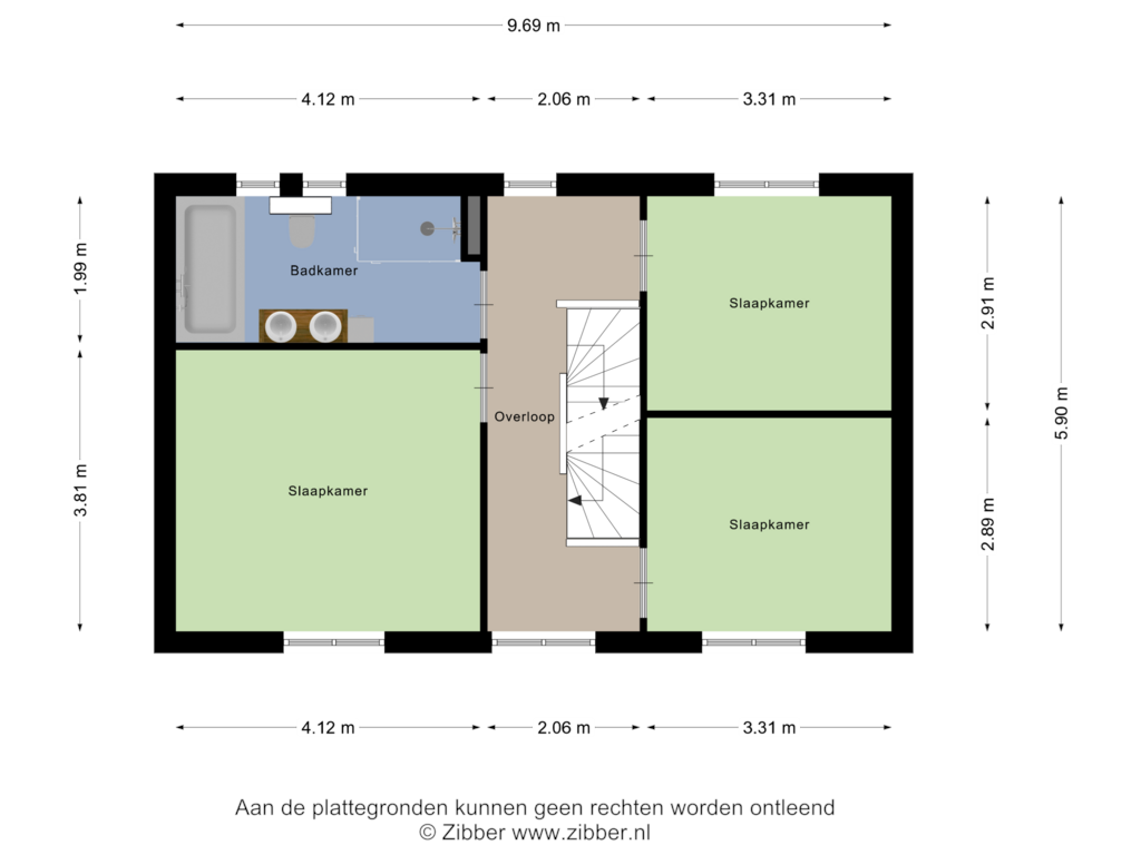 Bekijk plattegrond van Eerste verdieping van Molenweg Zuid 18