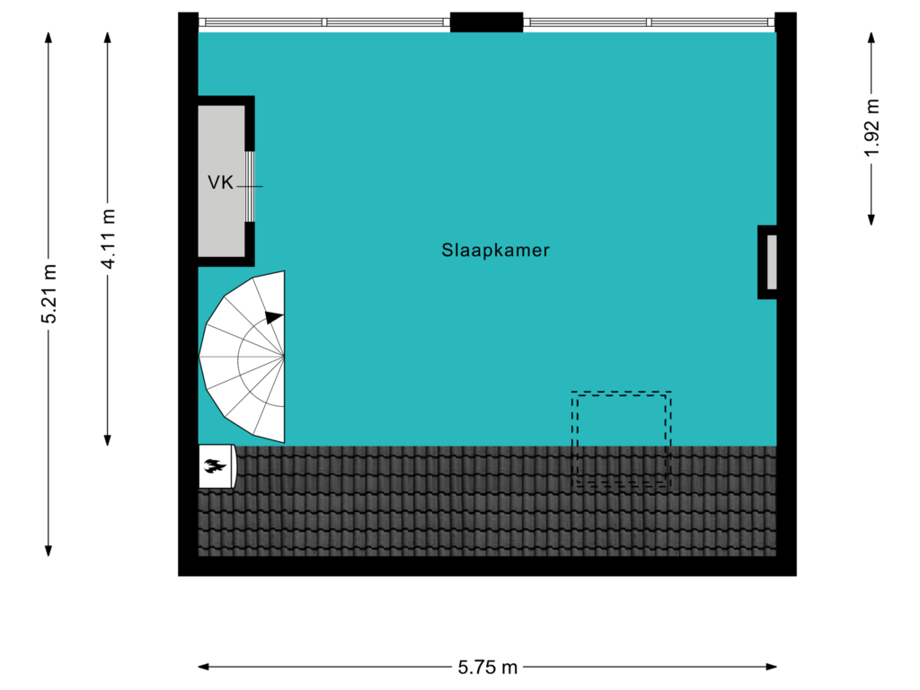 Bekijk plattegrond van 2e Verdieping van G van der Valk Boumanstraat 21