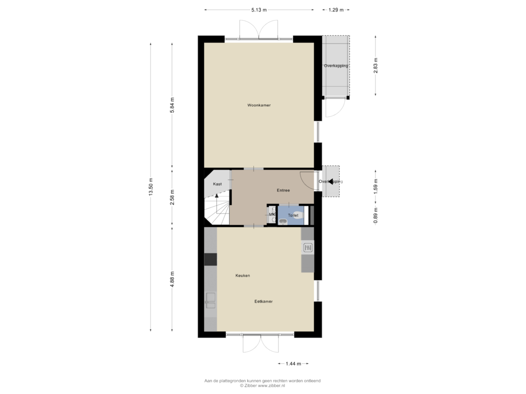 Bekijk plattegrond van Begane Grond van Batua 105