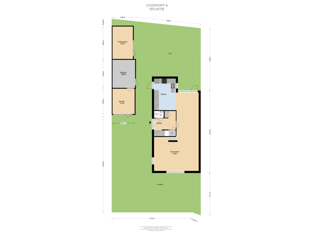 Bekijk plattegrond van Situatie van Overhoff 6