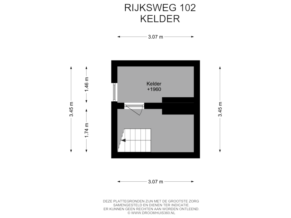 Bekijk plattegrond van Kelder van Rijksweg 102