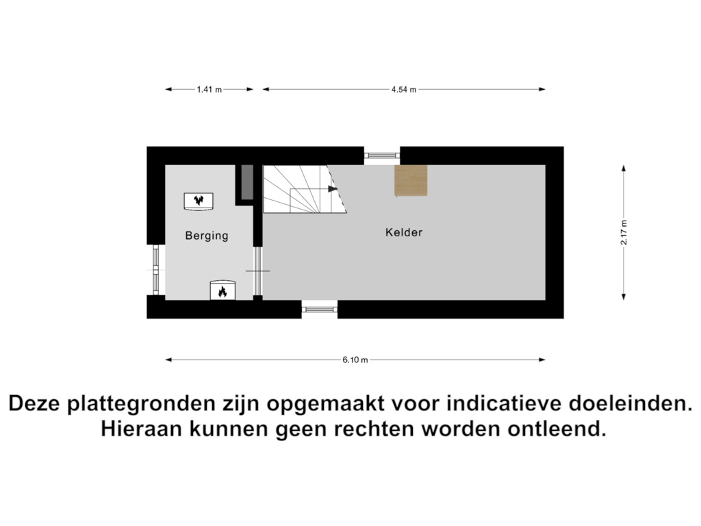 Bekijk plattegrond van Kelder van Zuidwendingerweg 10