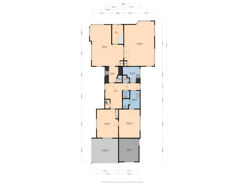 Bekijk plattegrond van Begane grond van Bovenburen 15