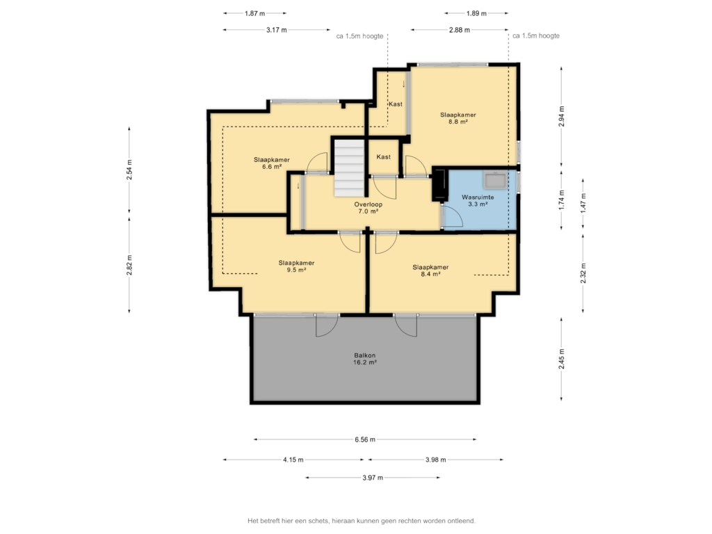 Bekijk plattegrond van 1e verdieping van Bovenburen 15