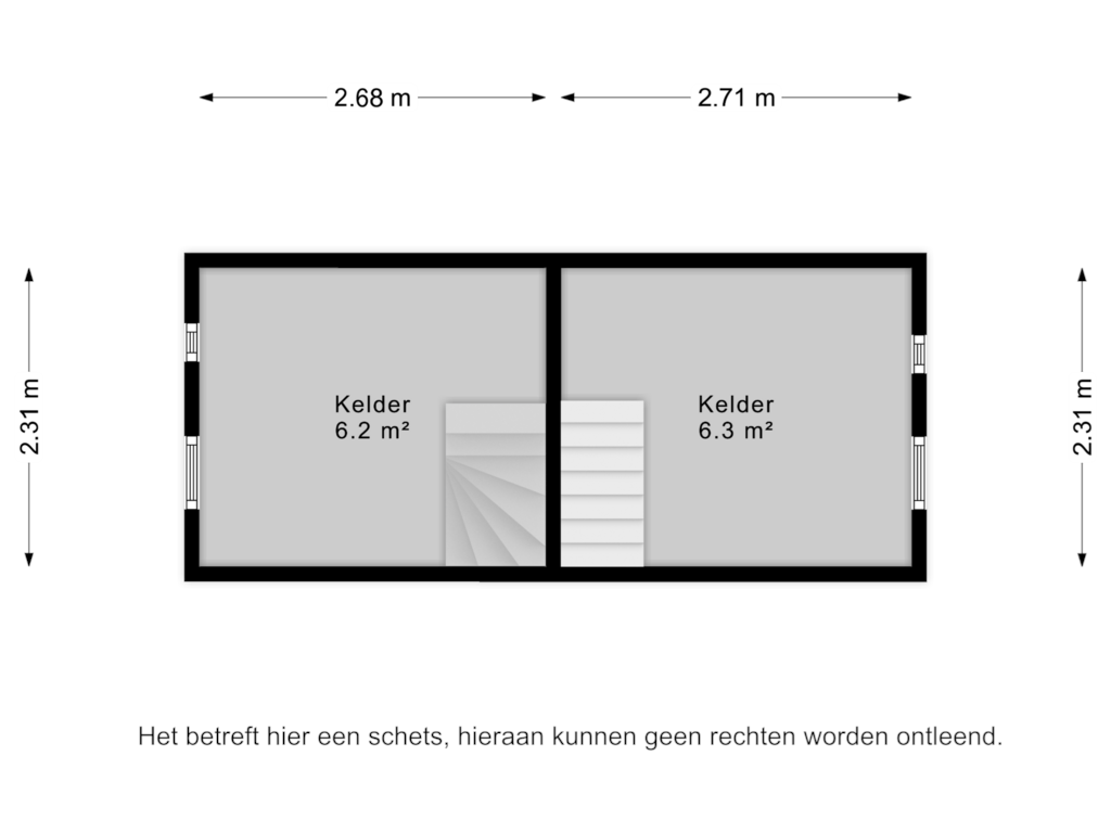 Bekijk plattegrond van Kelder van Bovenburen 15