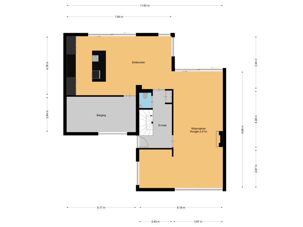 Bekijk plattegrond van Begane grond van Meerkoetlaan 1