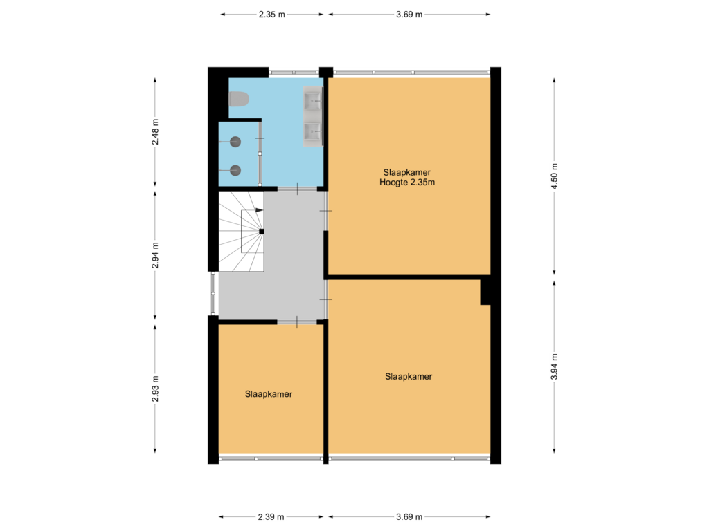 Bekijk plattegrond van 1e verdieping van Meerkoetlaan 1