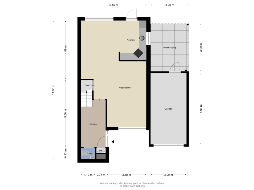 Bekijk plattegrond van Begane Grond van De Ganzenpoel 27