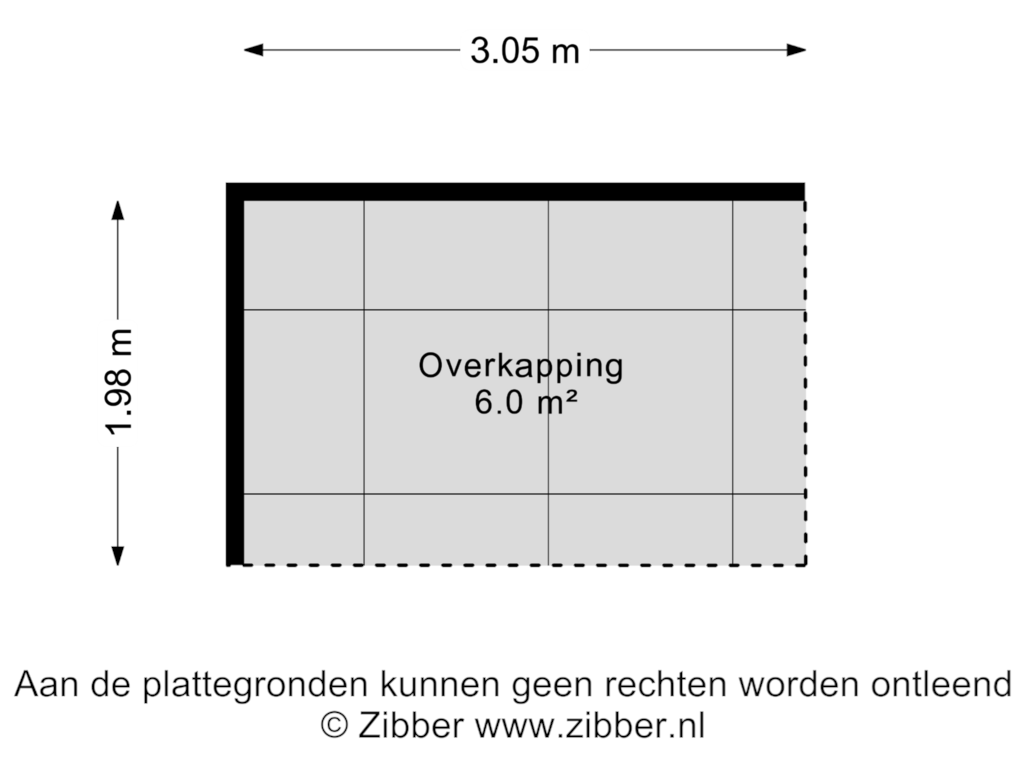 Bekijk plattegrond van Overkapping van Veldlaan 1