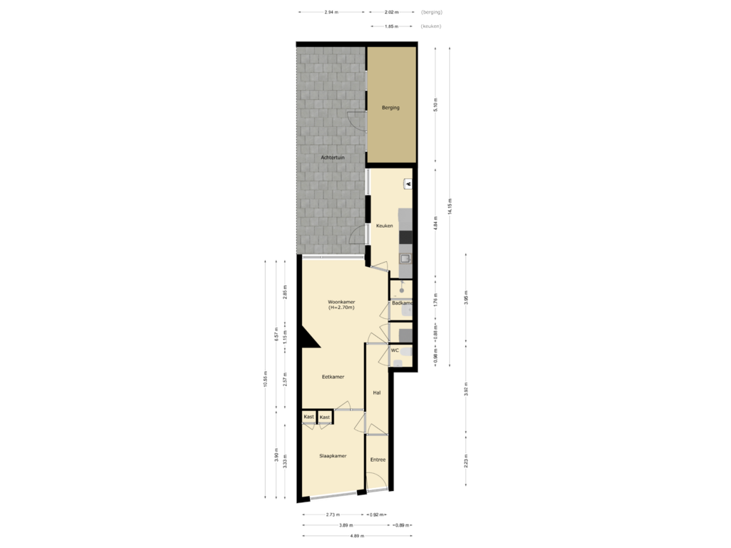 View floorplan of First floor of Aleidastraat 93-A