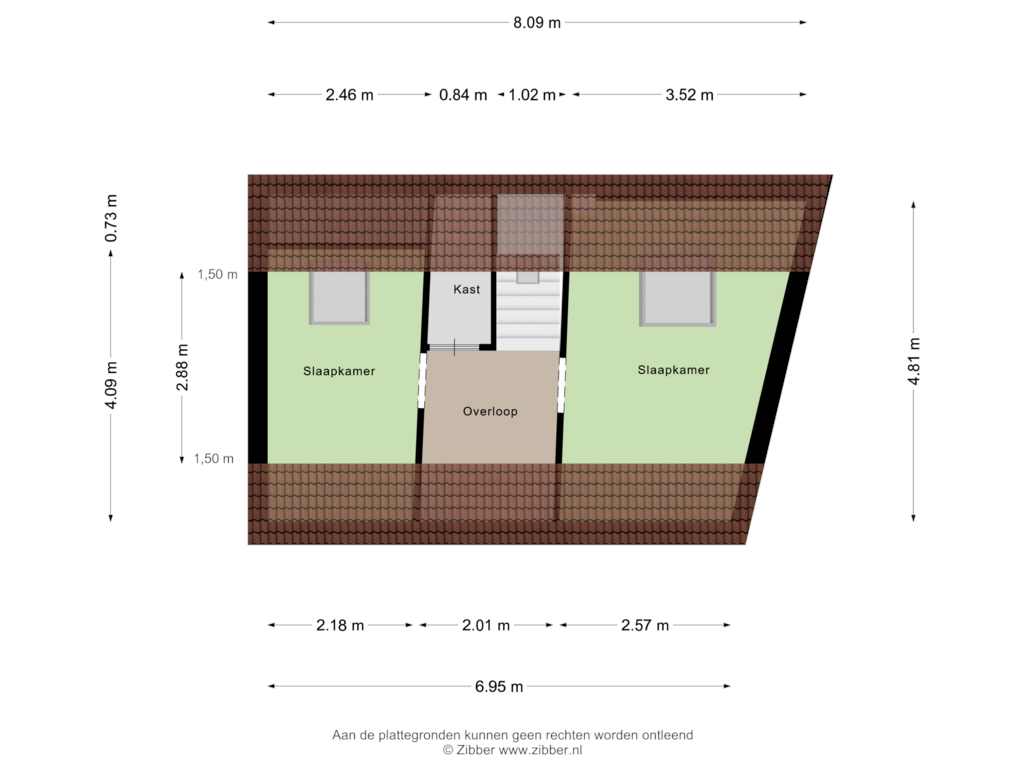 Bekijk plattegrond van Eerste Verdieping van Burgemeester Dregmansstraat 15