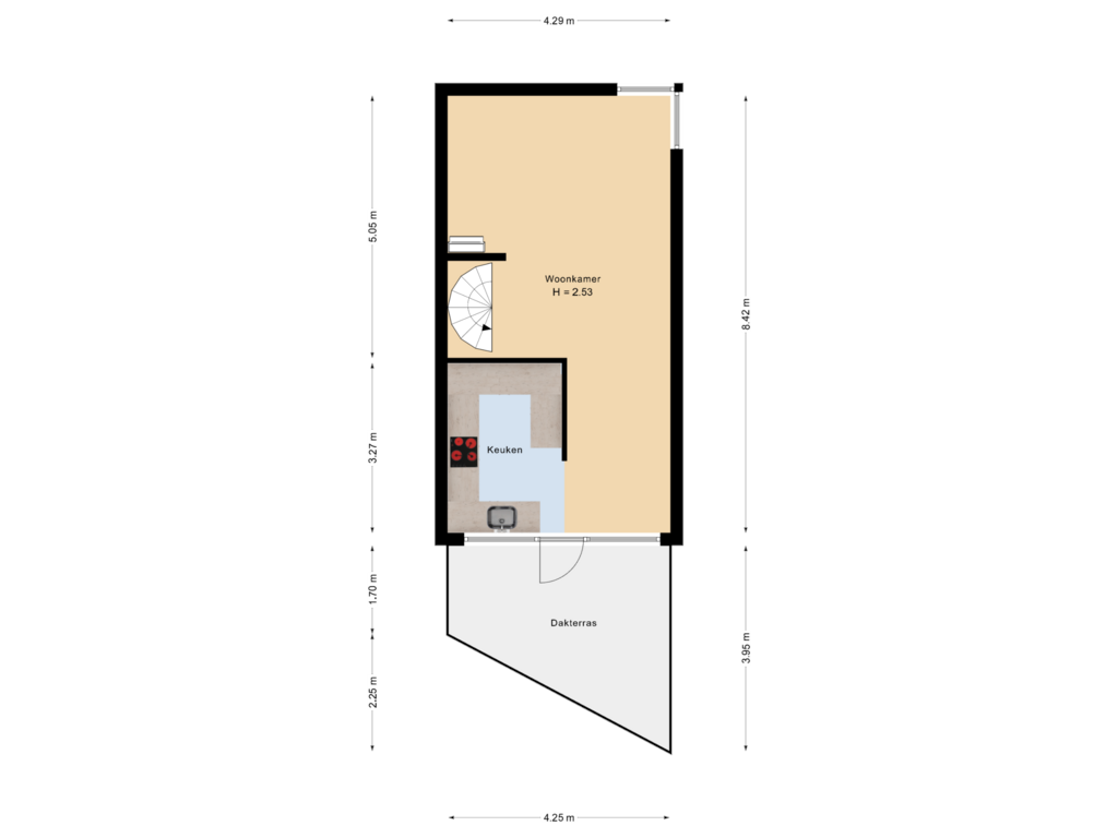 Bekijk plattegrond van eerste etage van Johan Willem Frisolaan 26