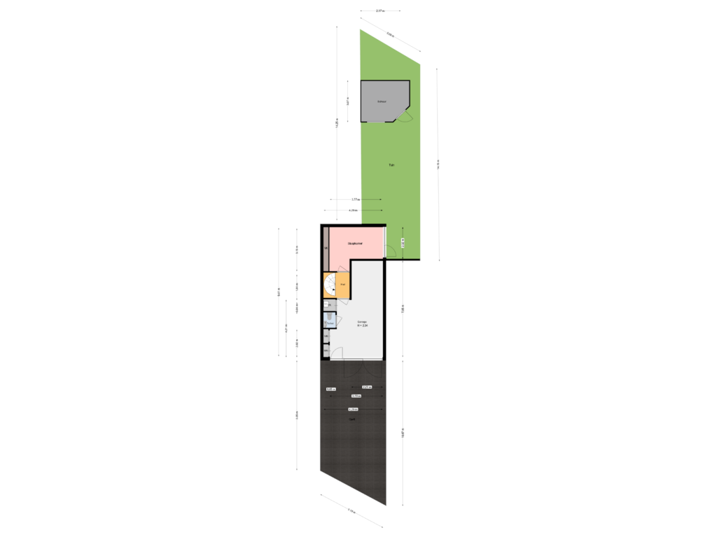 Bekijk plattegrond van perceel van Johan Willem Frisolaan 26