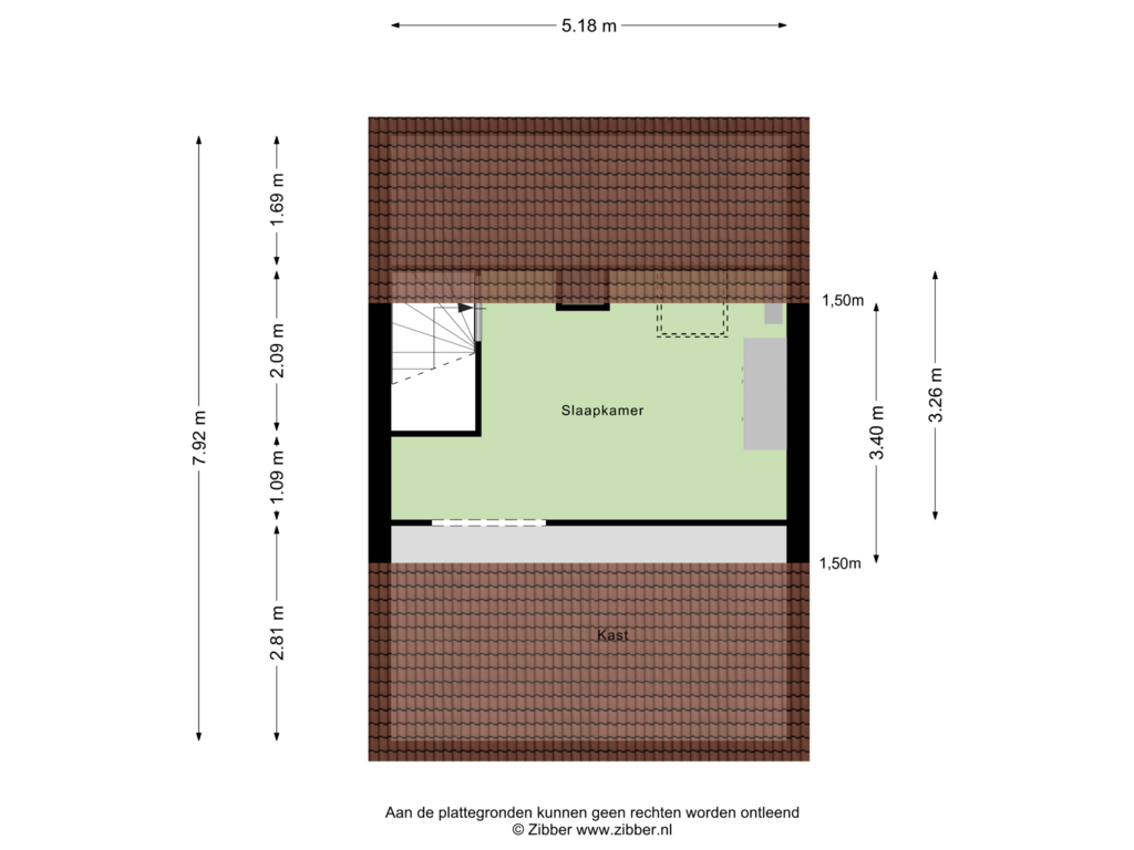 View floorplan of Tweede Verdieping of Het Groen 16