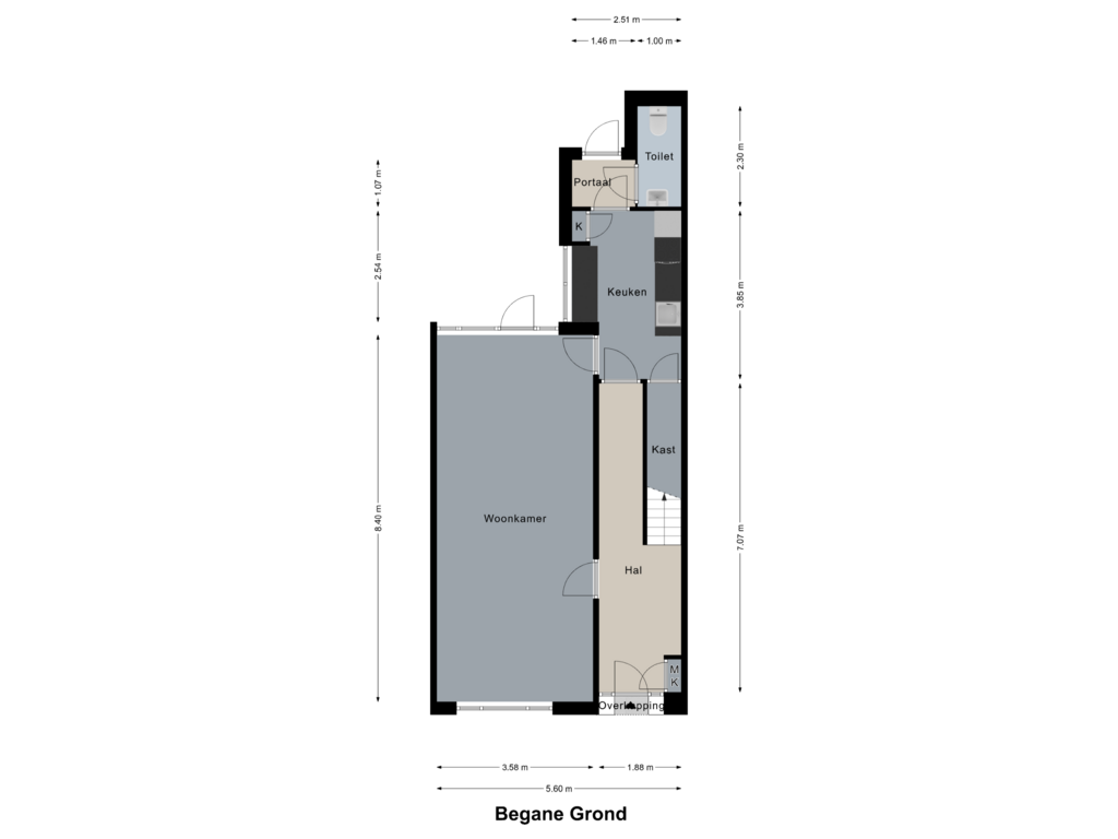 Bekijk plattegrond van Begane Grond van Zeelsterstraat 148