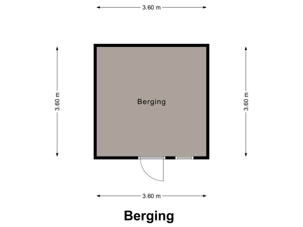 Bekijk plattegrond van Berging van Zeelsterstraat 148