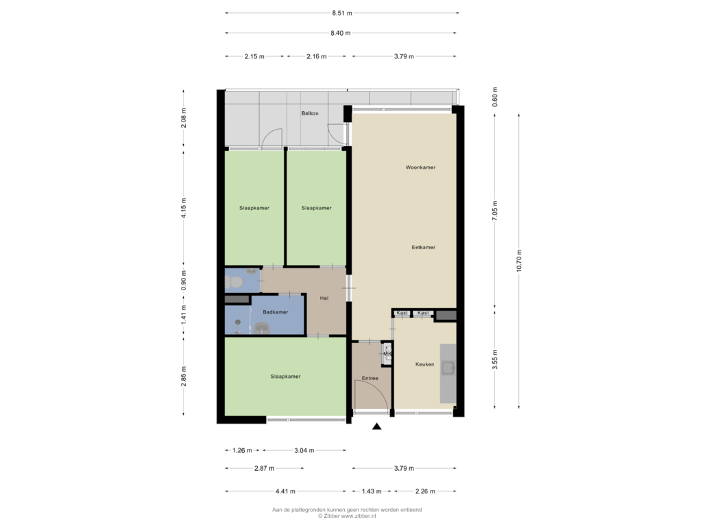 View floorplan of Appartement of Zuiderkruis 70