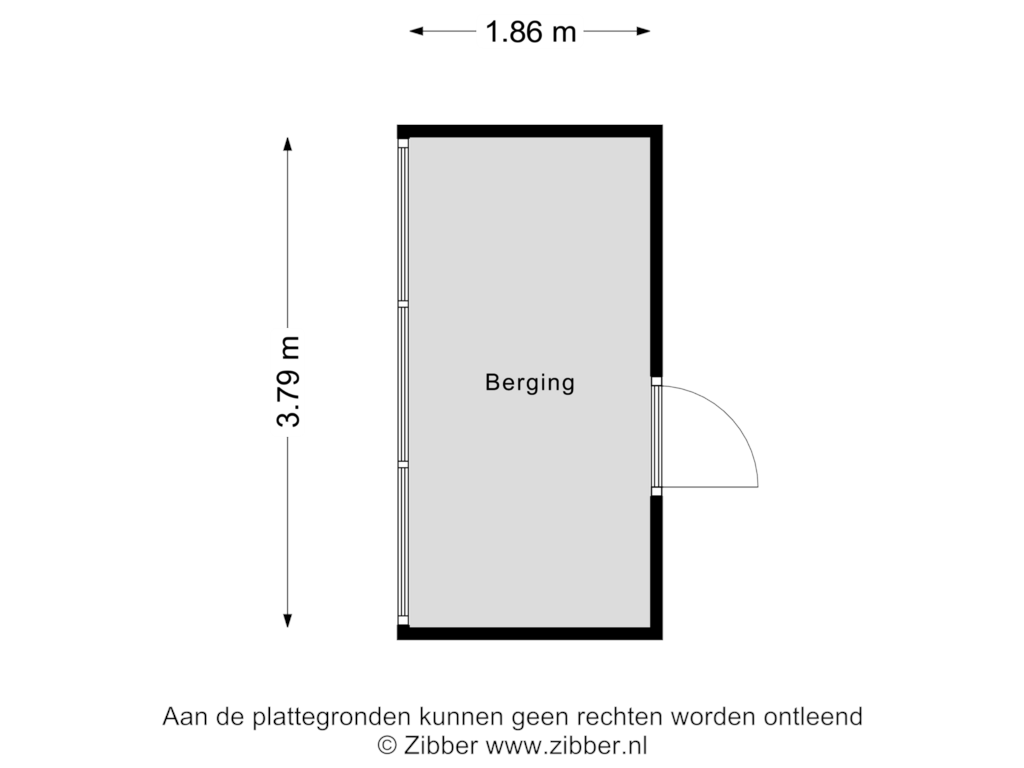 View floorplan of Berging of Zuiderkruis 70