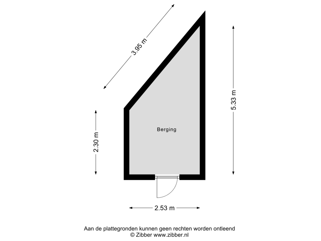 Bekijk plattegrond van Berging van Merulaweg 1-C