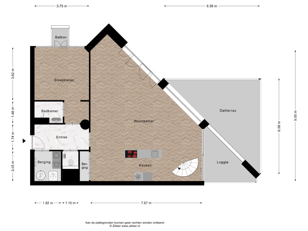 Bekijk plattegrond van Begane grond van Het Baken 36