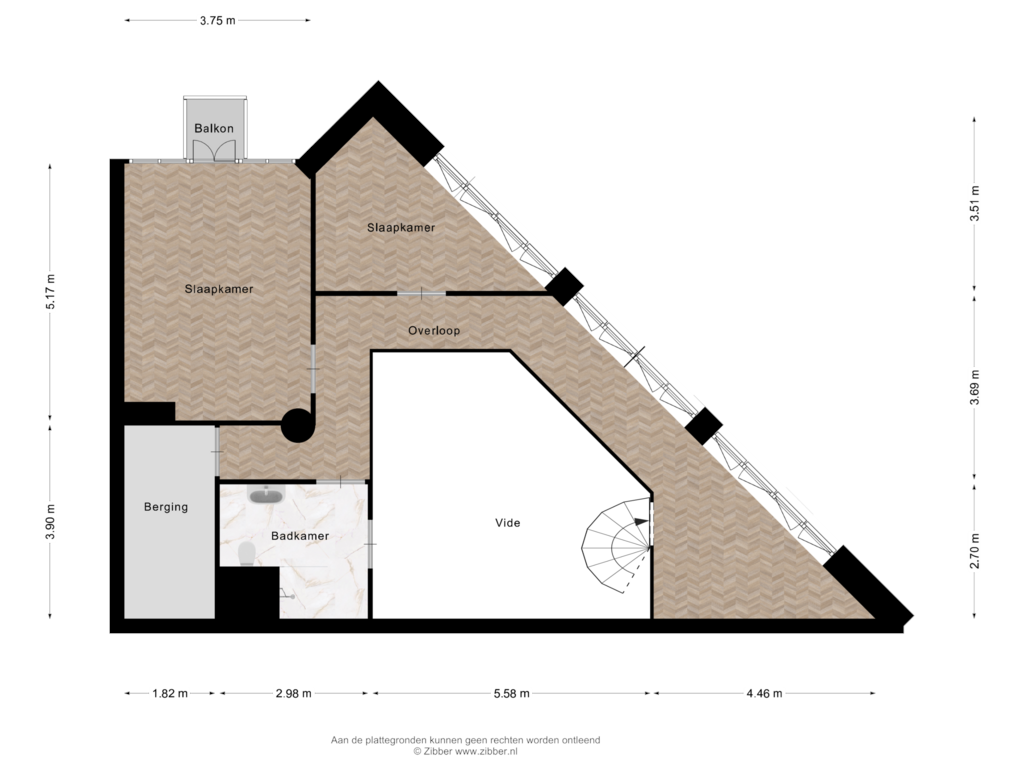 Bekijk plattegrond van Eerste verdieping van Het Baken 36